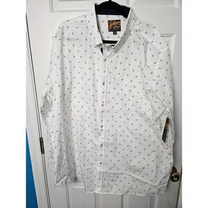 Johnny Bigg Size 2XL NWT Button Down with Dragonfly Design